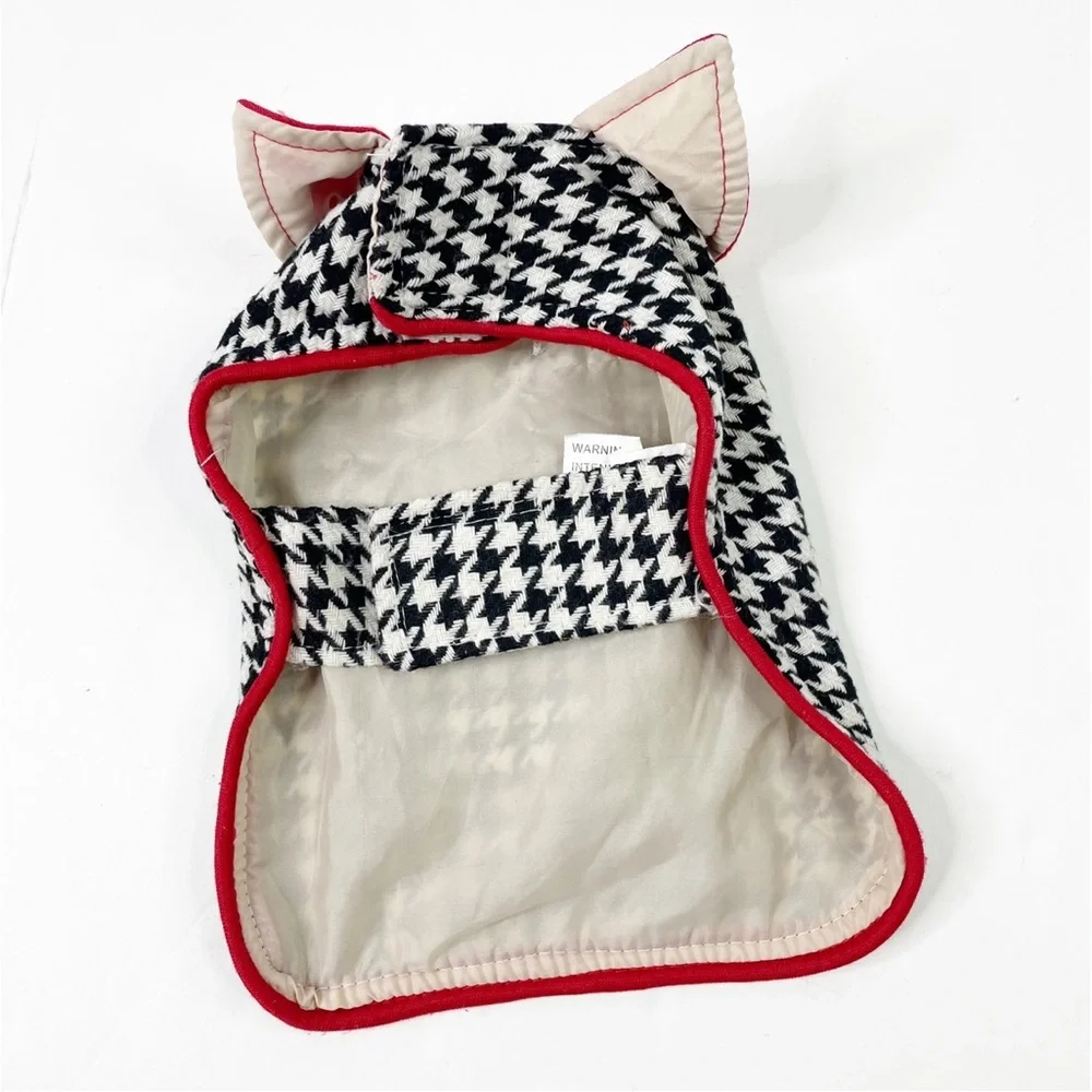 Houndstooth Velcro Small Dog Sweater